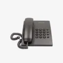 Panasonic KX-TS500FXB Single Line Corded Desk Phone - Black