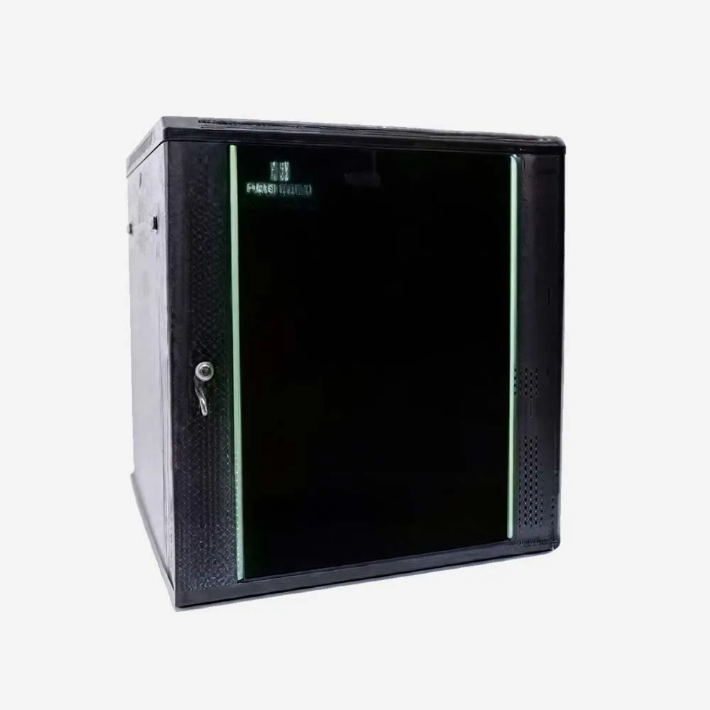 ProRack 12U 600*600 Wall mount cabinet with glass door, 1 fan, 1 shelf and 1 PDU 6 outlet