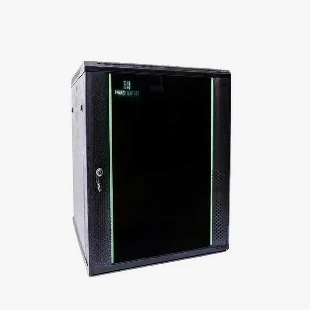 ProRack 15U 600*600 Wall mount cabinet with glass door, 1 fan, 1 shelf and 1 PDU 6 outlet