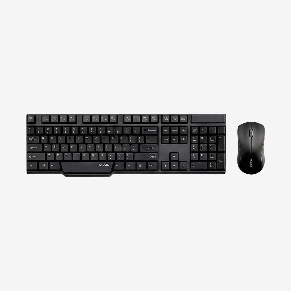 [Rapoo 1830] Rapoo 1830 Wireless Keyboard & Mouse Combo (Black)