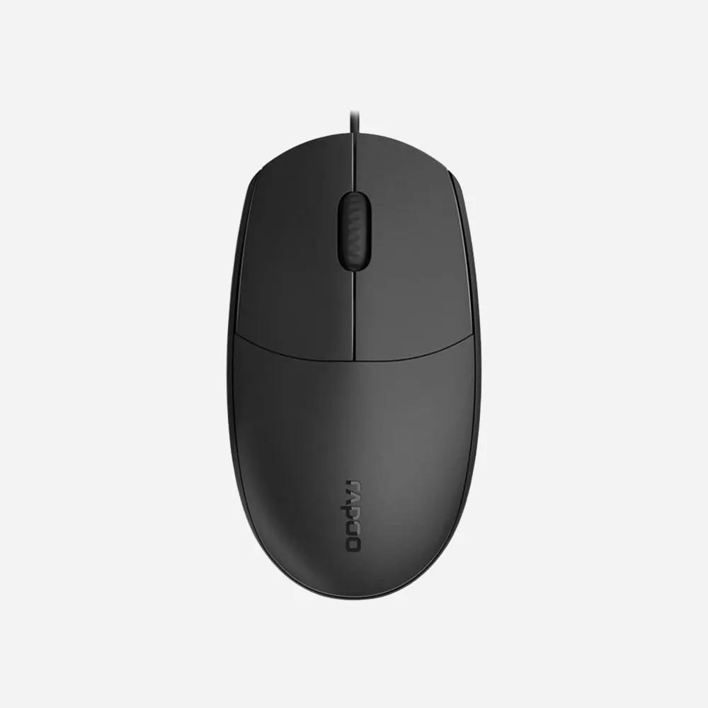 Rapoo N100 Wired Mouse (Black)