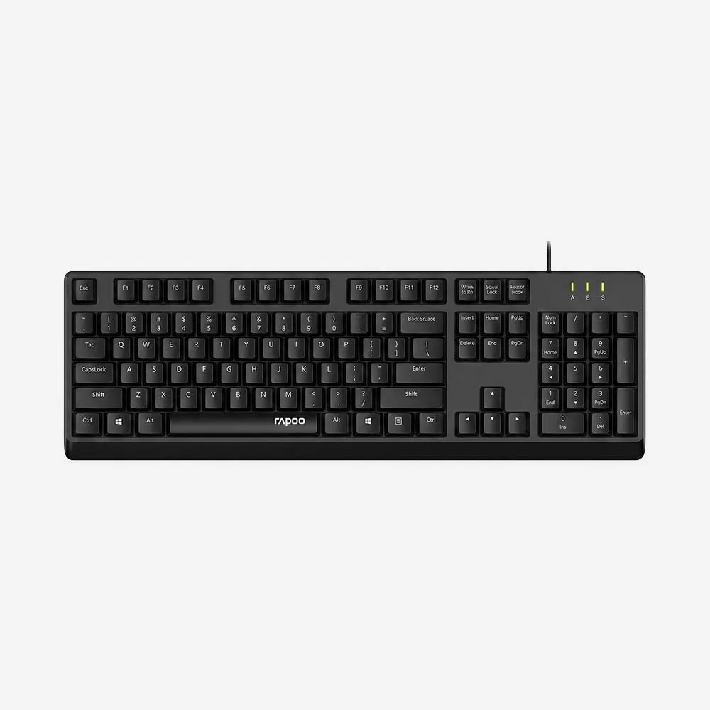 [Rapoo NK1900] Rapoo NK1900 Wired Keyboard Black