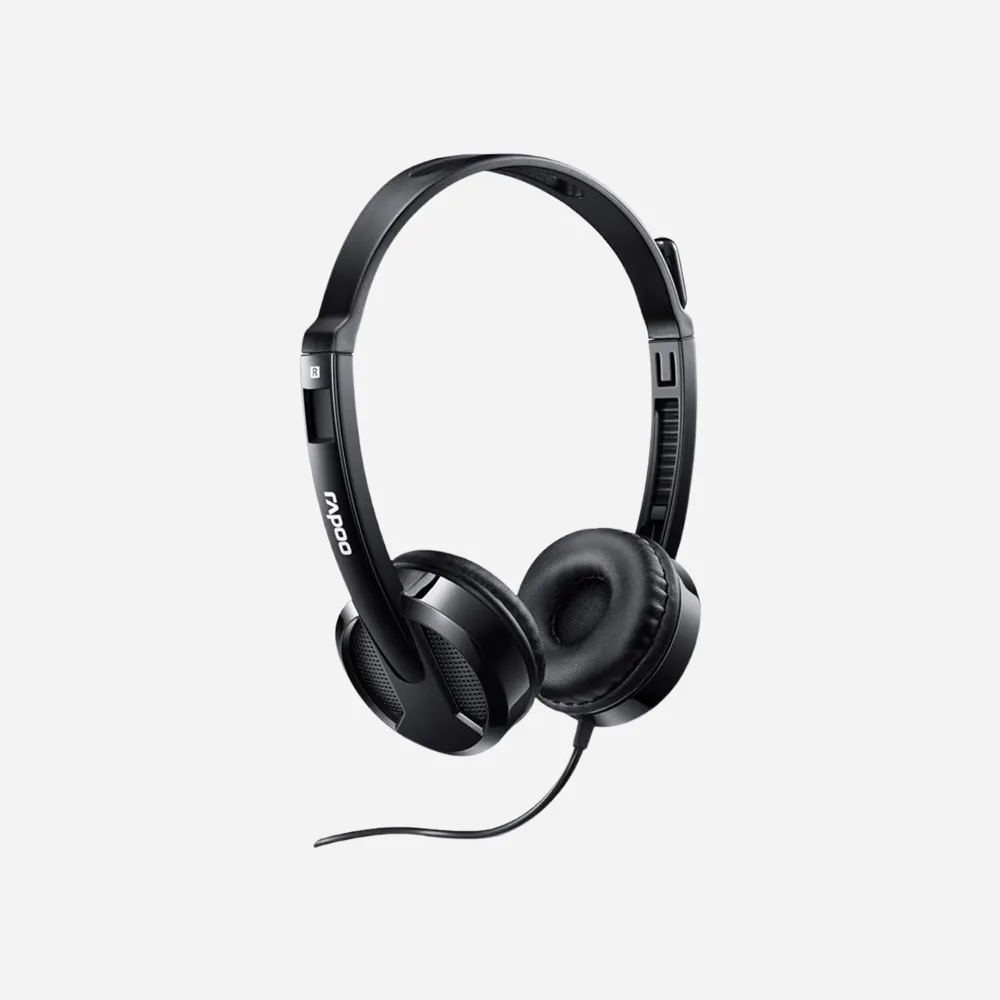 Rapoo H100 Wired Headset (Black)