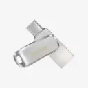 SanDisk Ultra Dual Drive Luxe USB Type-C Flash Drive 256GB Silver