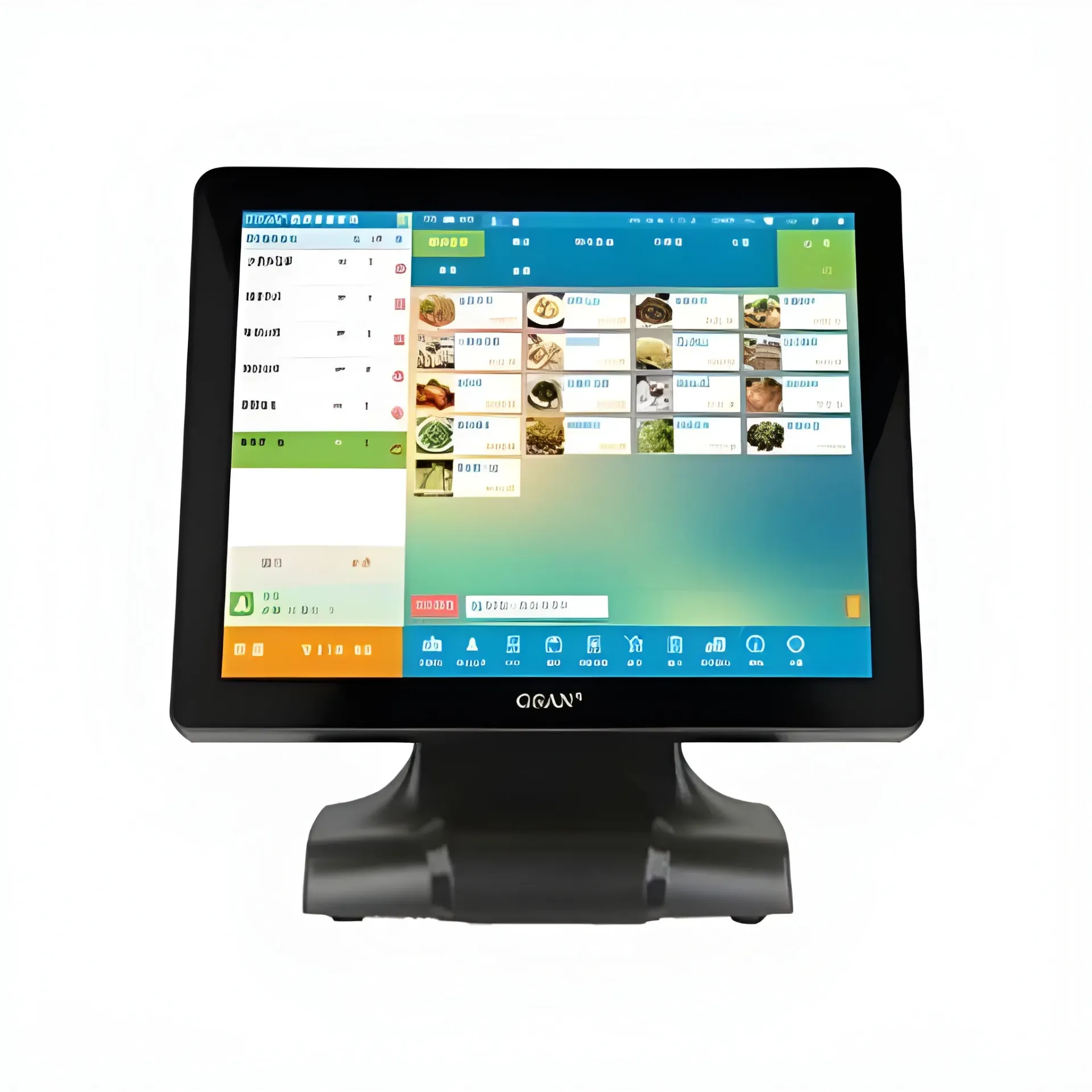 Seething 17-Inch Touch Screen Monitor - POS System with HDMI, VGA