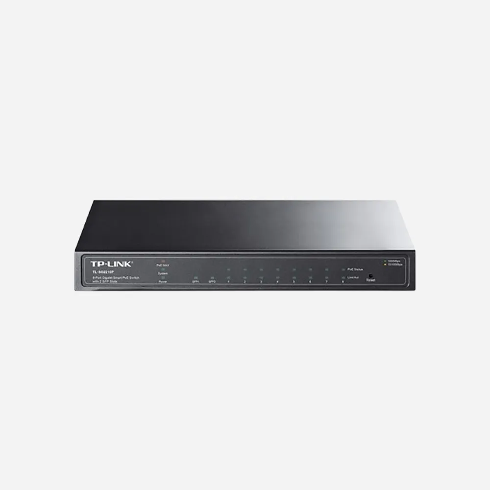 [1760500178] TP-Link TL-SG2210P 8-Port Gigabit Smart PoE Switch with 2 SFP Slots