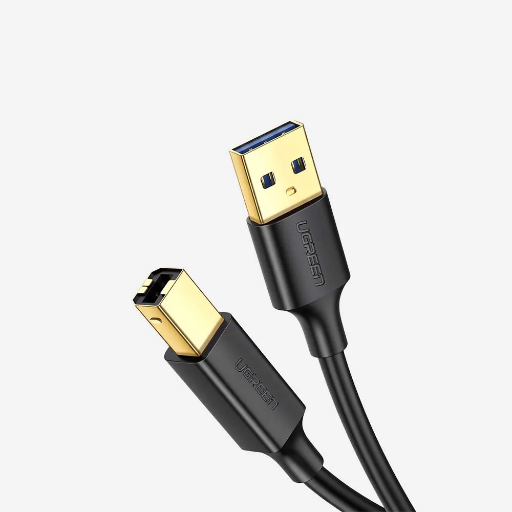 [10351] UGREEN 10351 US135 3m USB-A to USB-B Print Cable Black