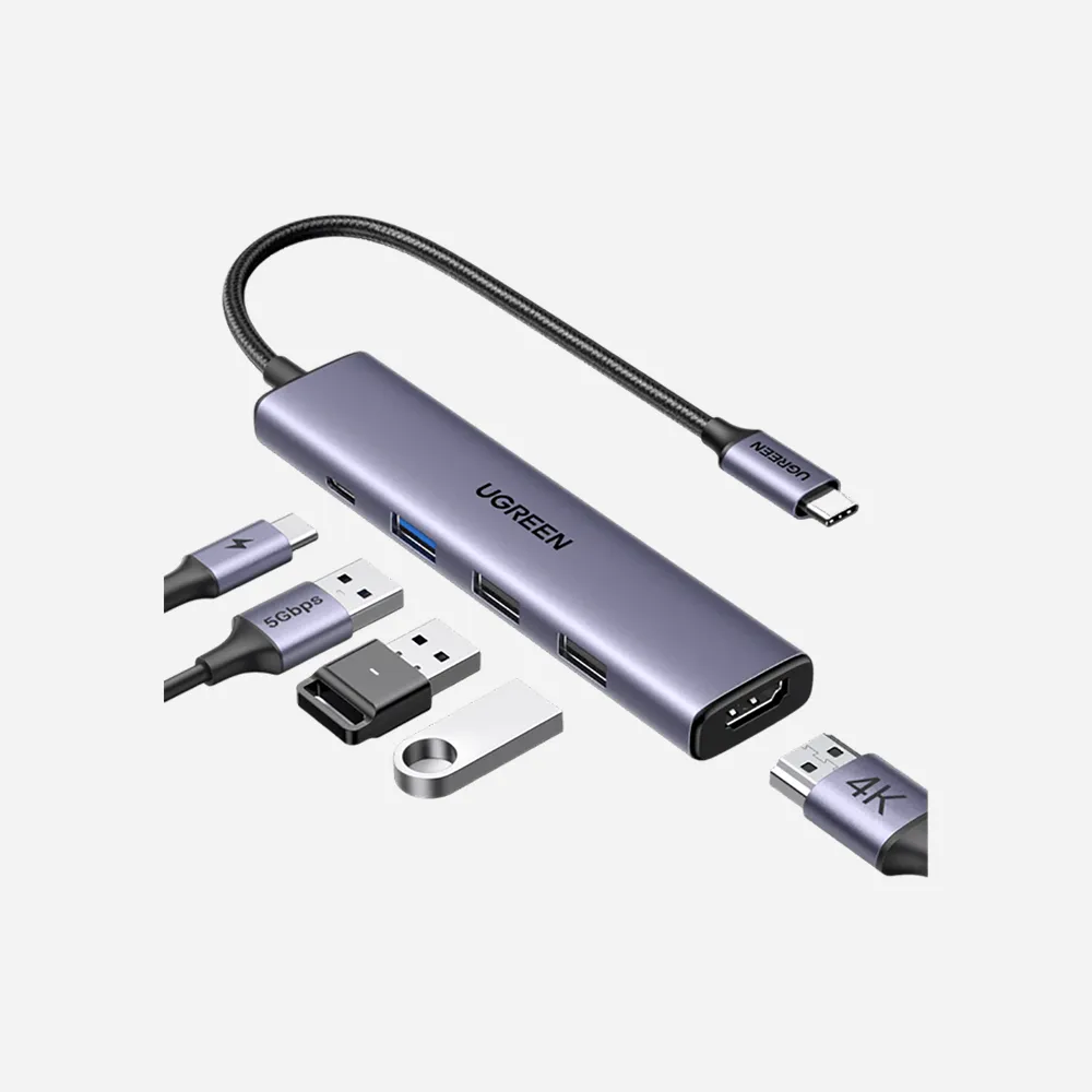 [20197] UGREEN 20197 5-in-1 USB-C Multifunction Hub Adapter
