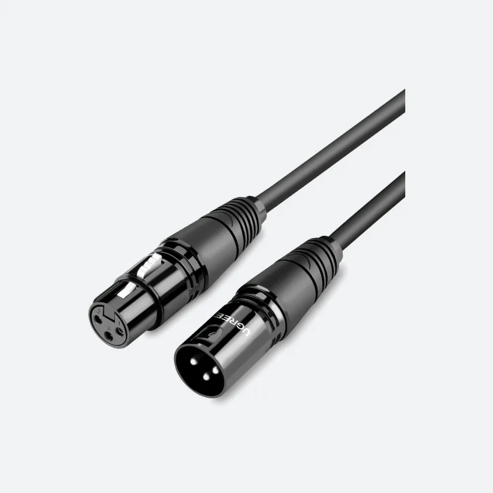 [20712] UGREEN 5m XLR Cannon Male to Female Microphone Extension Audio Cable Black (20712)