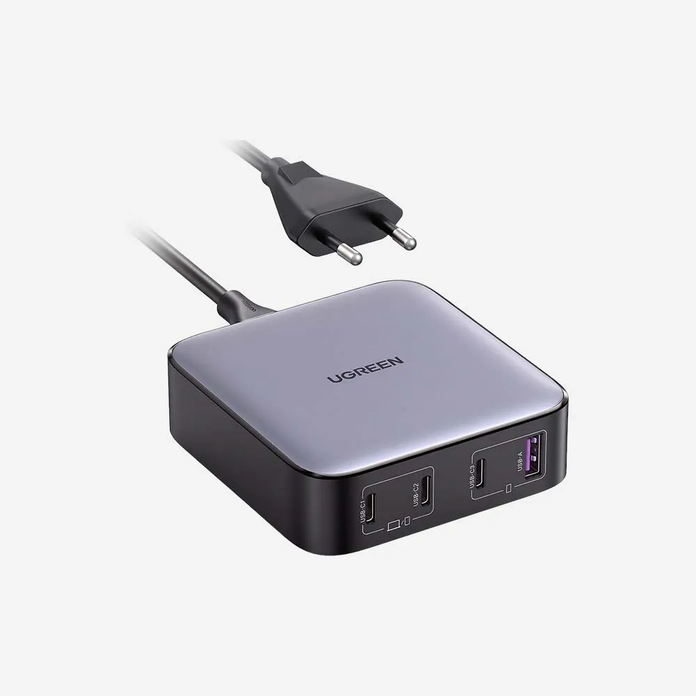 [90928] UGREEN 90928 Nexode CD328 100W GaN Desktop Fast Charger with Power Delivery 3x USB-C 1x USB-A