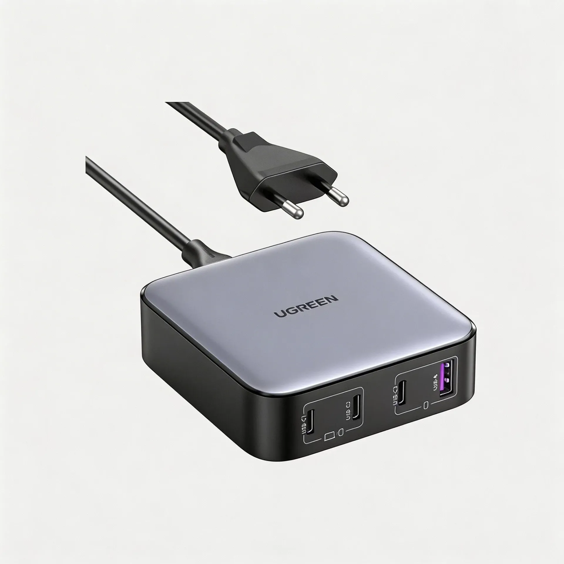 [90928] UGREEN Nexode CD328 100W GaN Desktop Fast Charger with Power Delivery – 3x USB-C, 1x USB-A (90928)