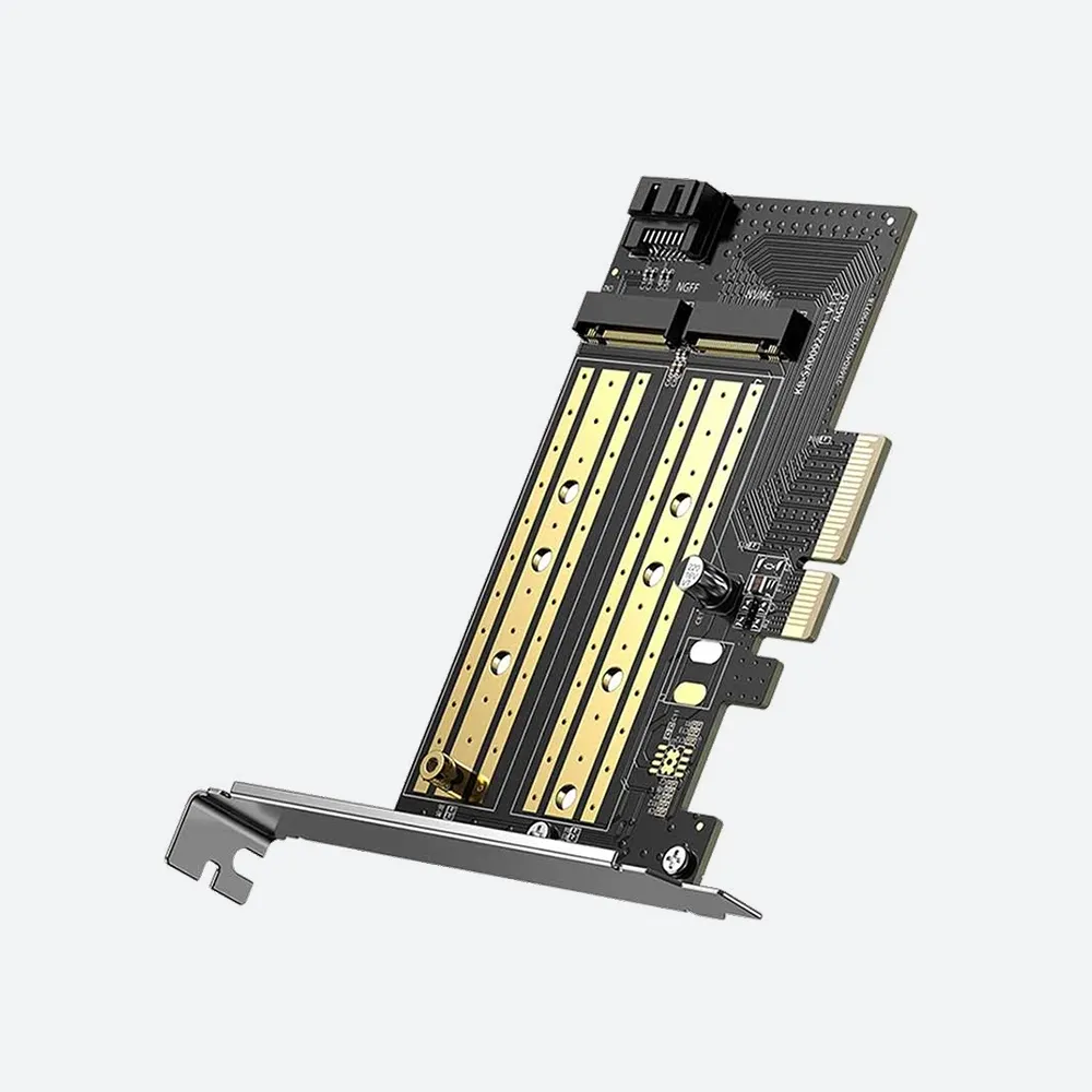 [70504] UGREEN M.2 SATA+M.2 NVMe to PCI-E 3.0 X4 Expansion Card – CM302ACC -70504