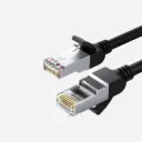 UGREEN 50190 NW101 Cat 6 U/UTP 0.5m Pure Copper Ethernet Cable Black