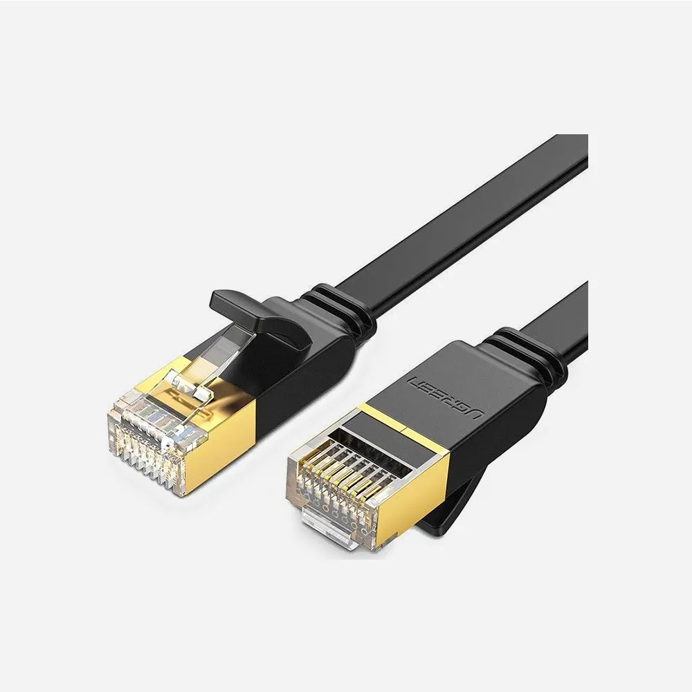 [11261] UGREEN NW106 Cat 7 U/FTP 2m Ethernet Flat Cable Black (11261)