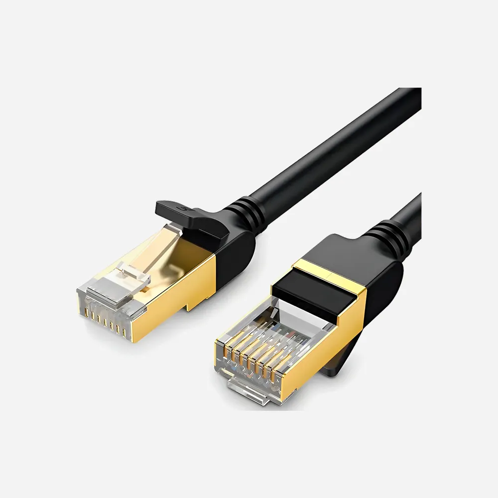 [11265] UGREEN NW150 Cat 7 U/FTP LAN Flat 10M Black - 11265