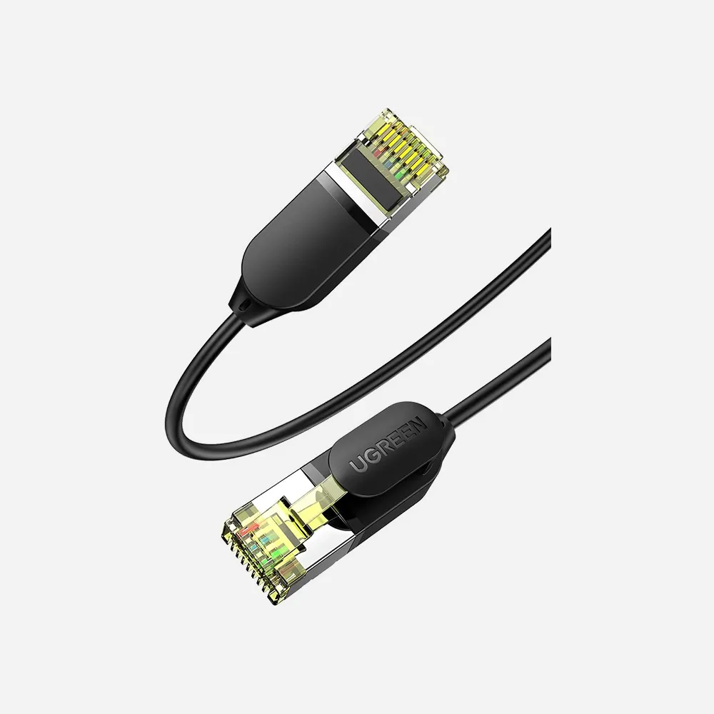 UGREEN 80417 NW149 Cat 7 2m Shielded Round Ethernet Cable Black