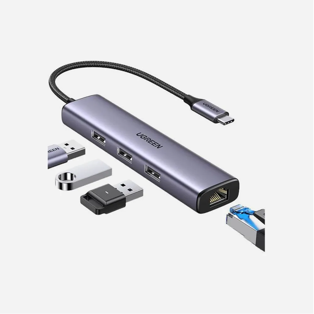 [60600] UGREEN 4-in-1 USB-C Hub Adapter / 60600