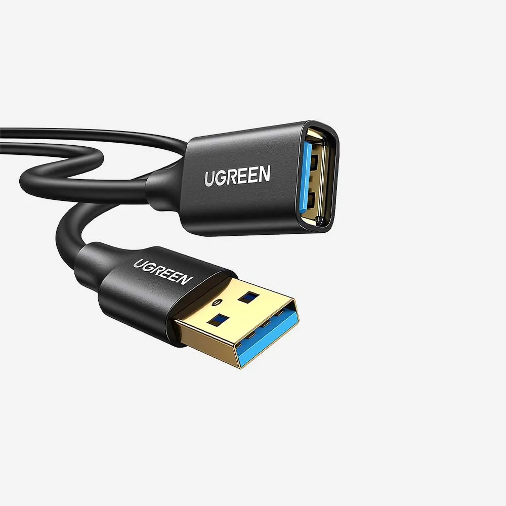 [10373] UGREEN 10373 USB-A 3.0 Extension Male Cable Black 2m
