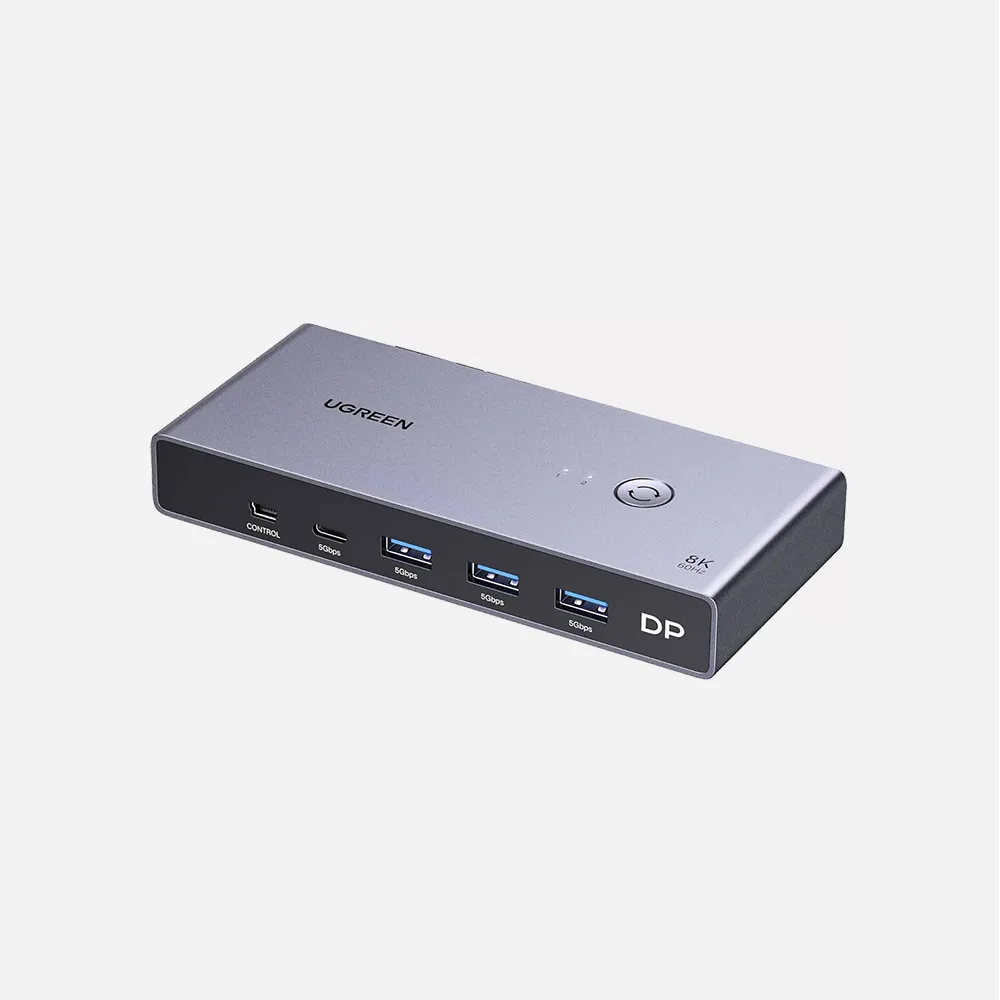 [25962] UGREEN Display Port KVM Switch 2 In 1 Out (25962)