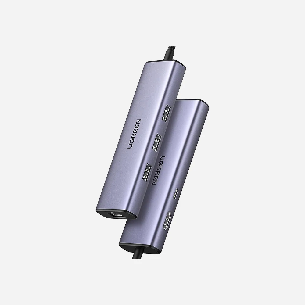 UGREEN 45320 CM512 6-in-1 USB-C 10Gbps Hub Space Grey
