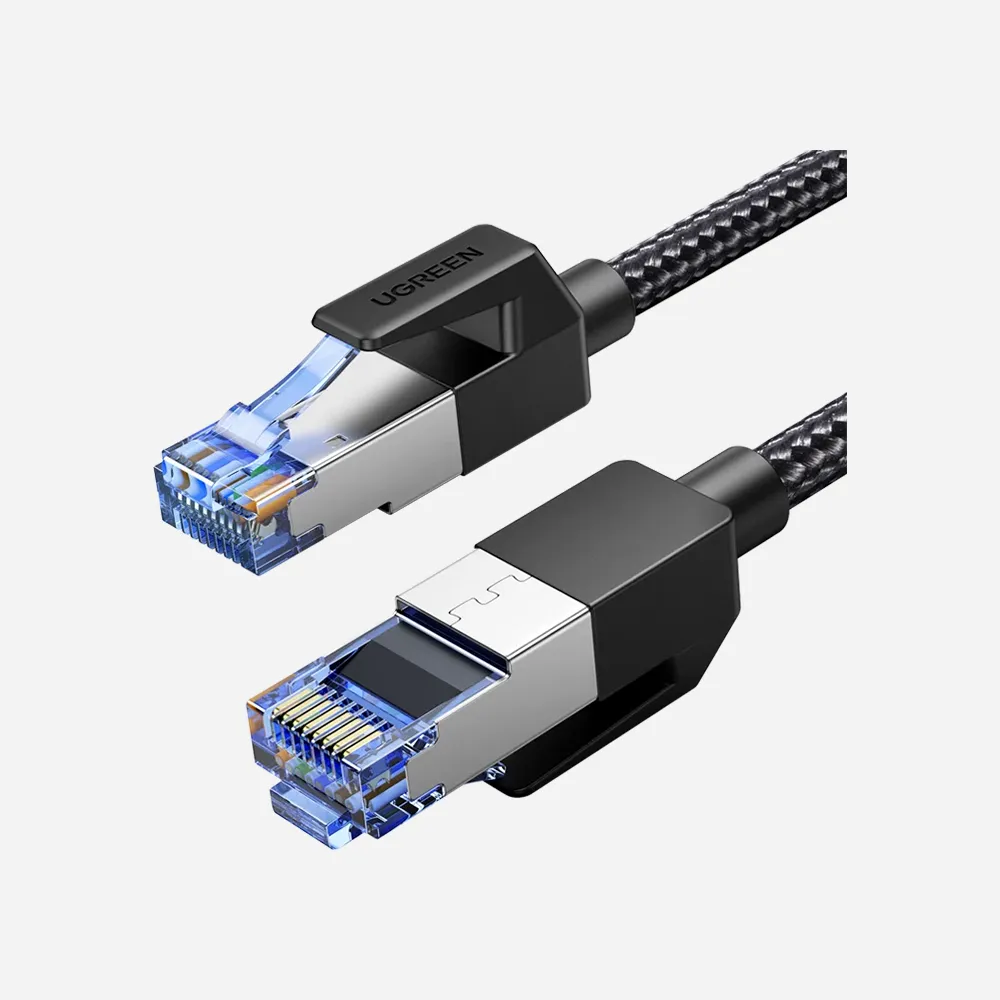 [80430] UGREEN Cat8 Pure Copper Ethernet Cable Round Braided OD5.5mm 1.5M Black - 80430