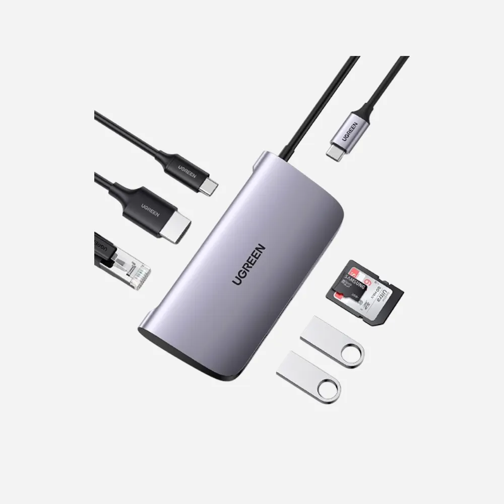 [50852] UGREEN 50852  7-in-1 USB-C Multifunction Hub Adapter