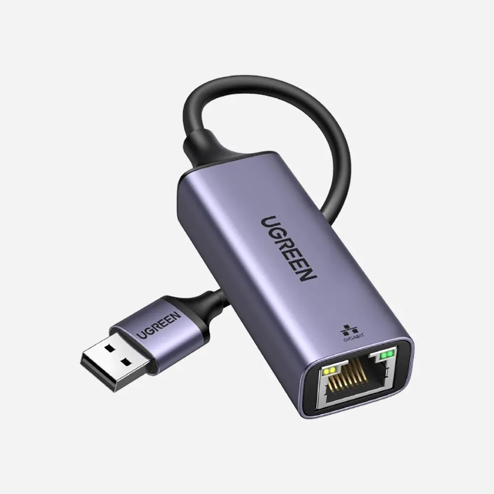 UGREEN USB-A to RJ45 Ethernet Adapter Gray (50922)