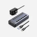UGREEN 90307 Hub-USB-C to 7 Port USB-A 3.0 -DC 12V