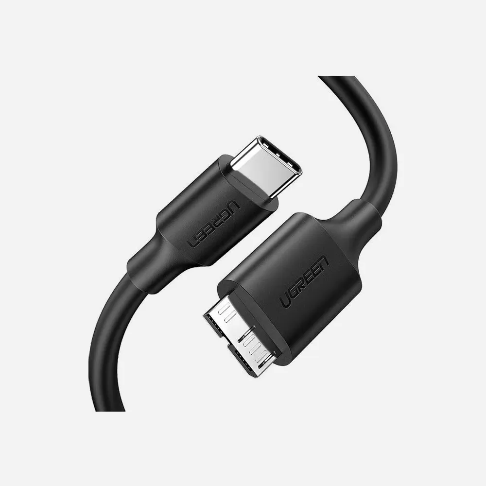 [20103] UGREEN 20103 USB-C to USB Micro B 1m Hard Drive Cable Black