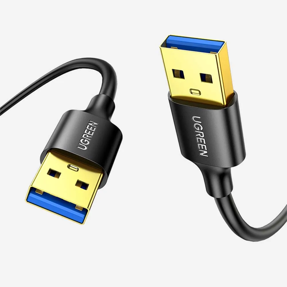 [10371] UGREEN 10371 2m USB-A 3.0 Male to USB-A 3.0 Male Cable Black