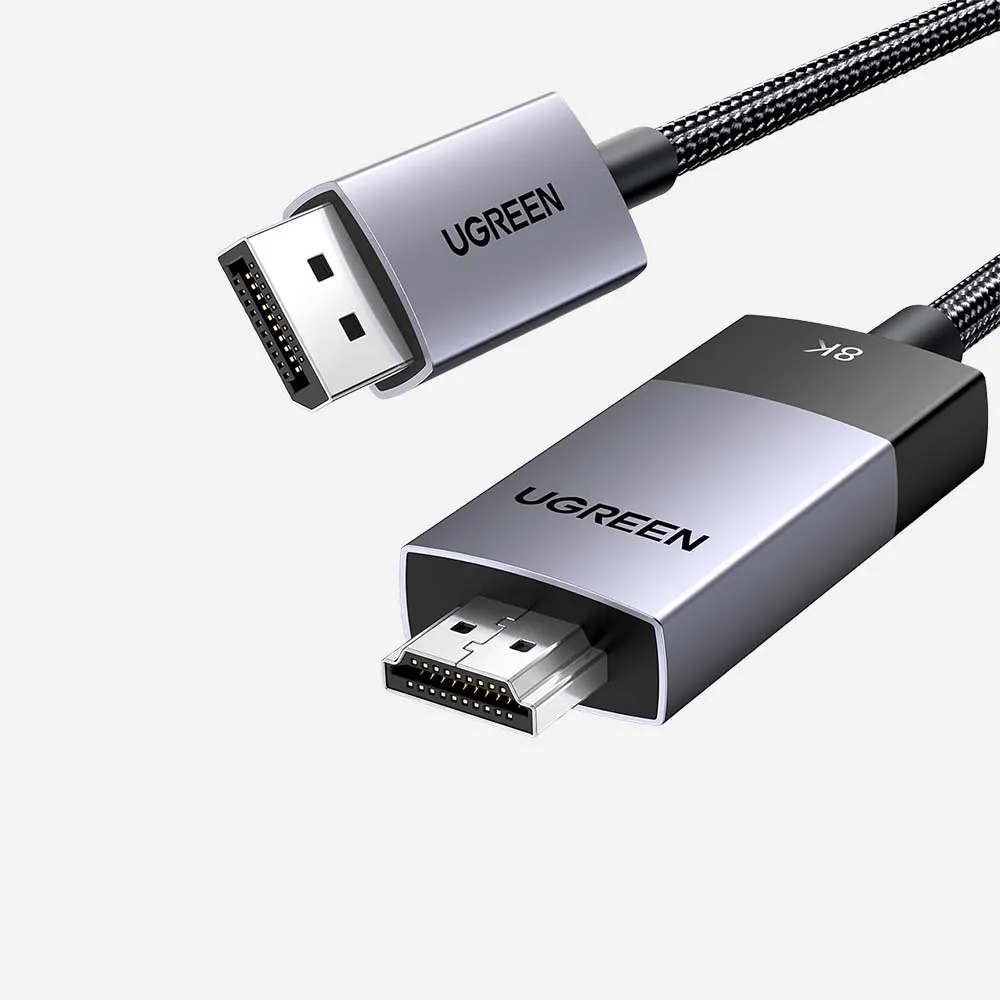 [80397] UGREEN 80397 Display Port to HDMI 8K 2m Cable Black