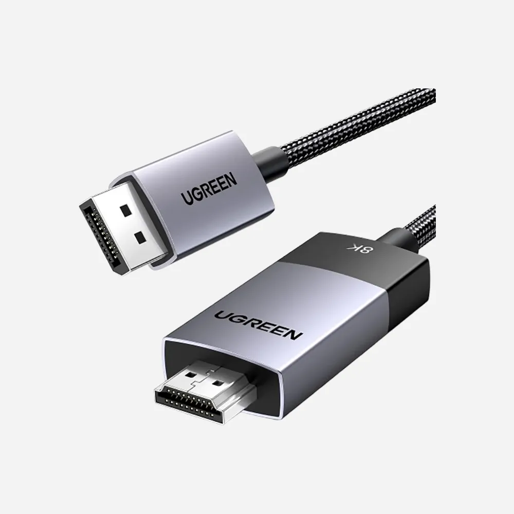 [80397] UGREEN DisplayPort to HDMI 8K 2m Cable Black (80397)