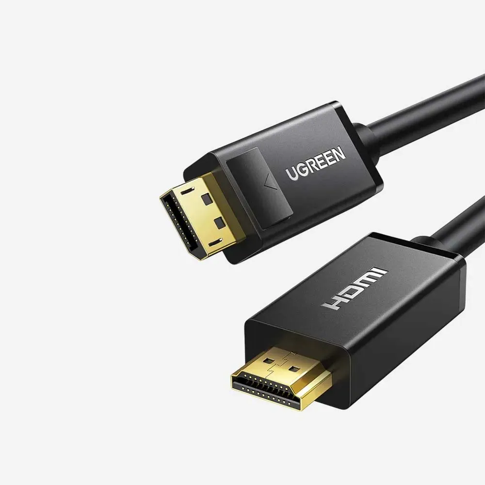 [10202] UGREEN 10202 Display Male to HDMI 4K 30Hz 2m Cable Black