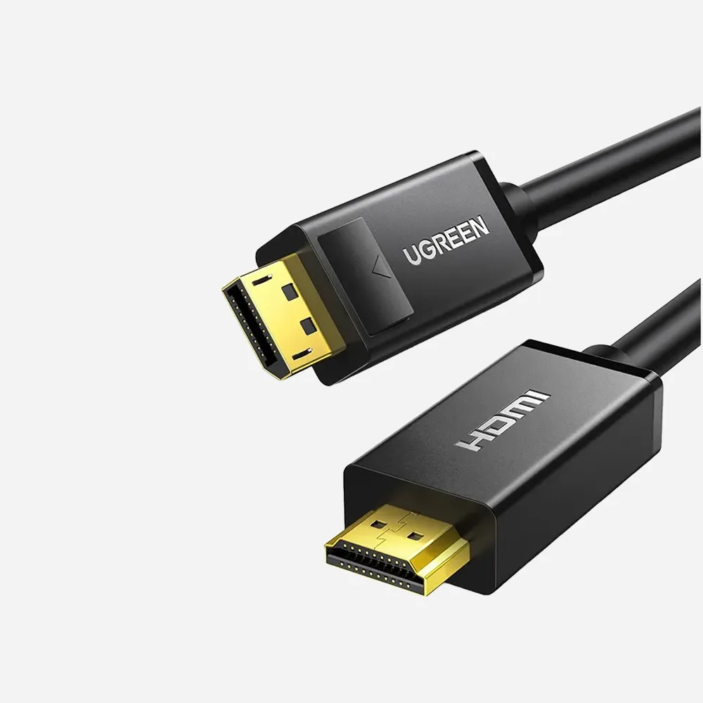 [10238] UGREEN 10238 Display Port to HDMI 4K 30Hz 1m Cable Black