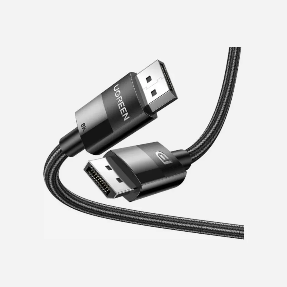 [80390] UGREEN 80390 Display Port 1m Braided Cable Black