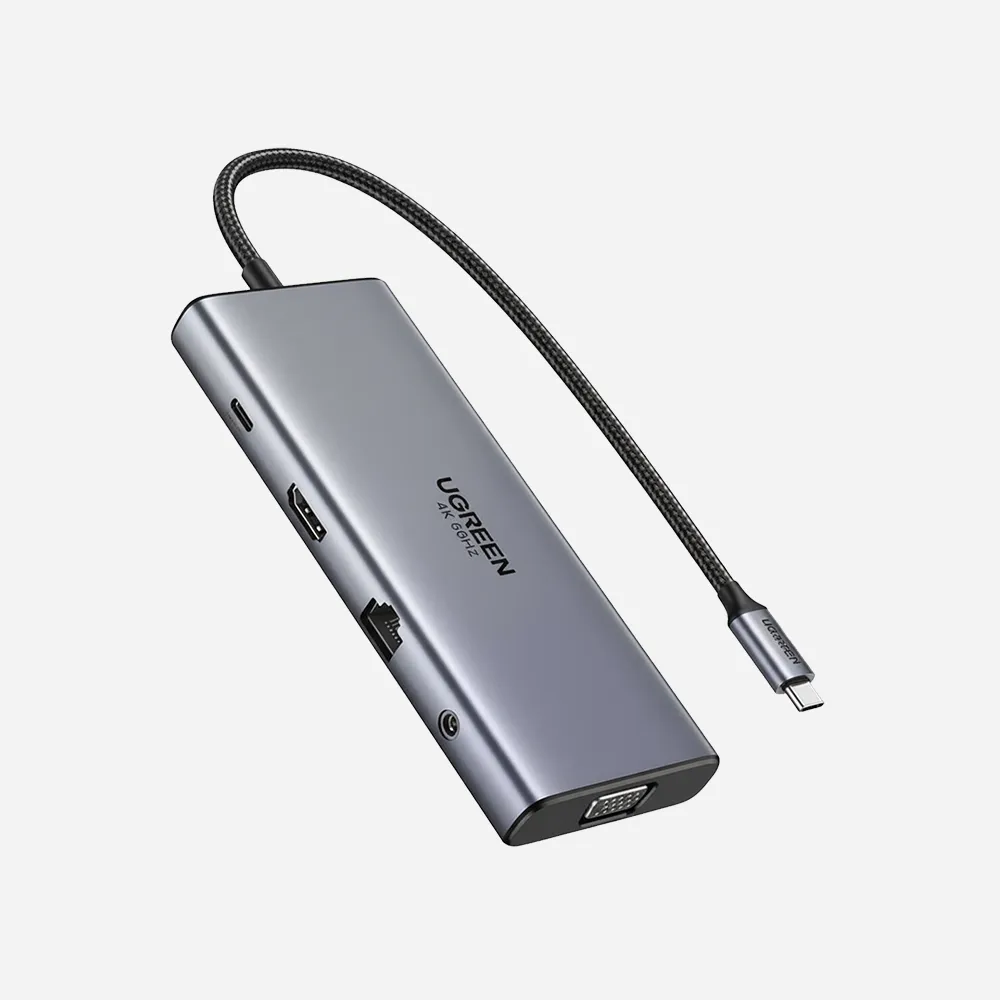 [45520] UGREEN 11-in-1 USB-C Docking Station 4K@60Hz HDMI 100W PD Gigabit Ethernet (45520)