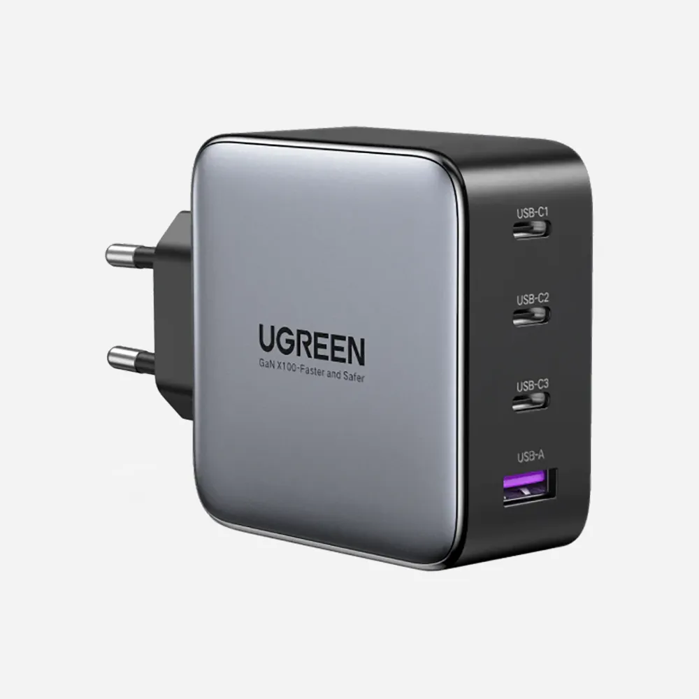 [40747] UGREEN Nexode CD226 100W 3-Port USB-C & 1-Port USB-A Charger (Gray 40747)