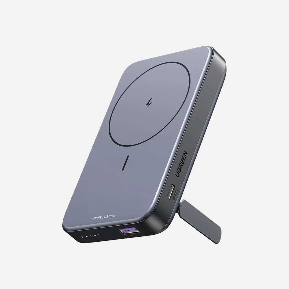 [15086] UGREEN 10000mAh Magnetic Wireless Power Bank Gray-15086