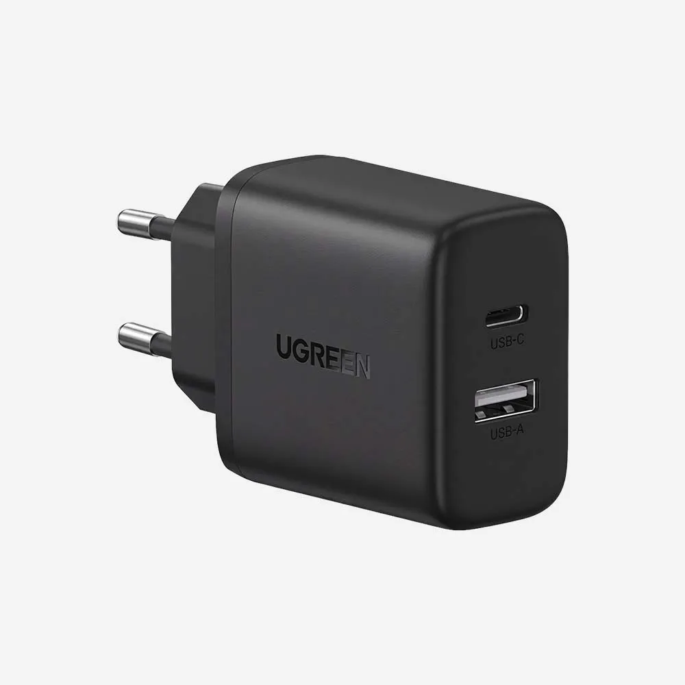 [45302] UGREEN 45302 X227 20W GaN Fast Wall Charger with Power Delivery 1x USB-C 1x USB-A