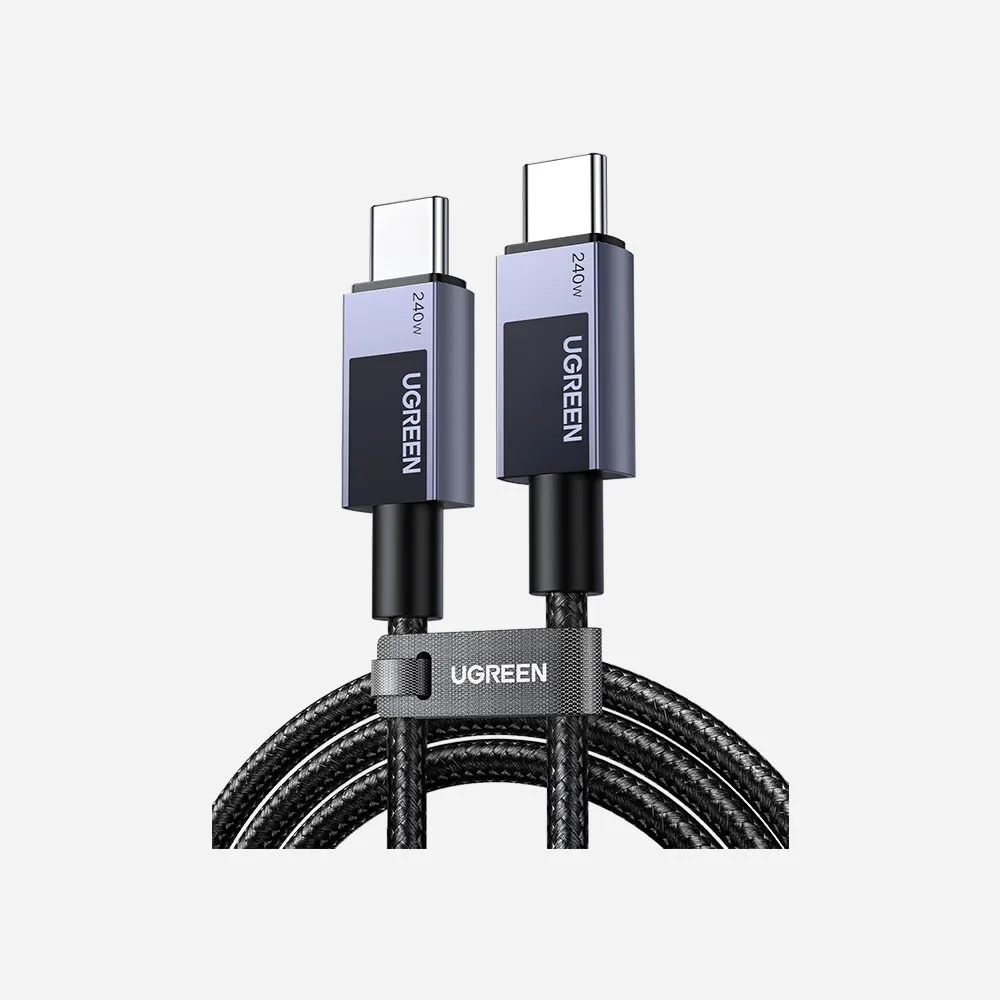 [45068] UGREEN L513 USB-C To USB-C PD Fast Charging Cable 240w Braided 2M-Space Gray-45068
