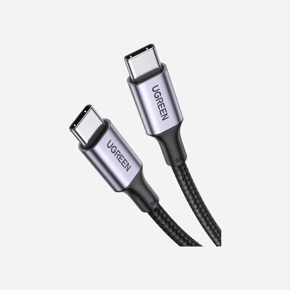[45064] UGREEN L512 USB-C To USB-C PD Fast Charging Cable 100w Braided 2M-Space Gray-45064