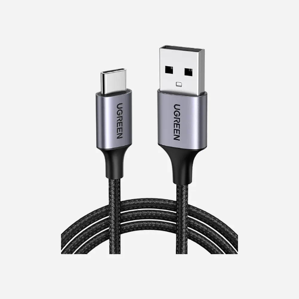 [60408] UGREEN 3m USB-A to USB-C Aluminum Braided Cable Black (60408)
