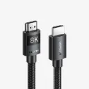 UGREEN 80405 HD150 8K HDMI Cable Male to Male Braided Black 5M Black