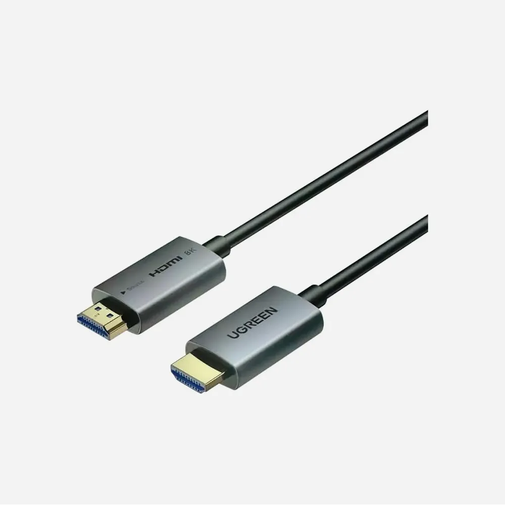 [55504] UGREEN 55504 HDMI 8K Male to Male 10m Fiber Optic Aluminum Shell Cable