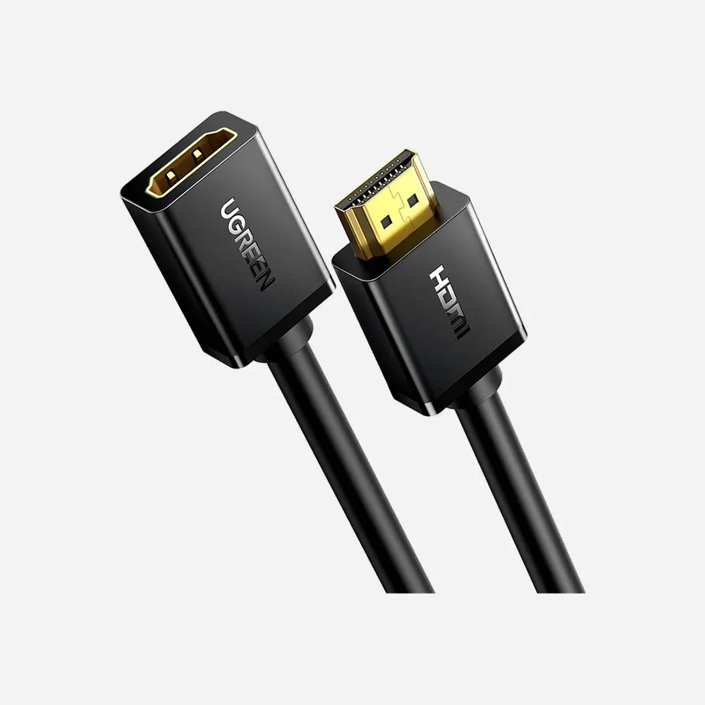 [10145] UGREEN 10145 HD107 3m Male to Female HDMI Cable Black