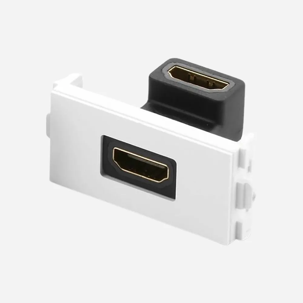 [20318] UGREEN HDMI Socket Panel White Right Angle (20318)