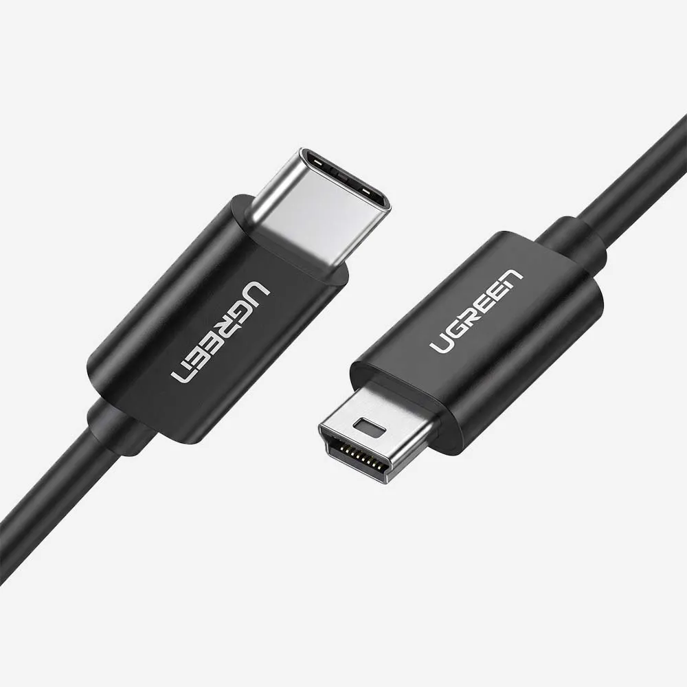 UGREEN 50445 USB-C Male to Mini USB Male 1m Cable Black