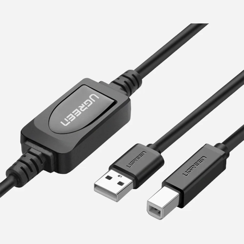 [10374] UGREEN 10m USB-A to USB-B Printer Cable Black (10374)