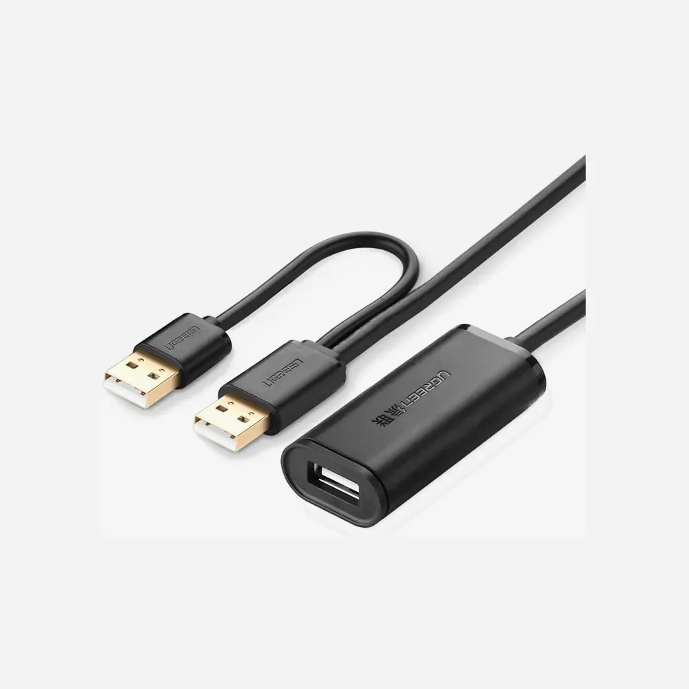 [20213] UGREEN 20213 USB 2.0 Active Ext Cable 5m Black