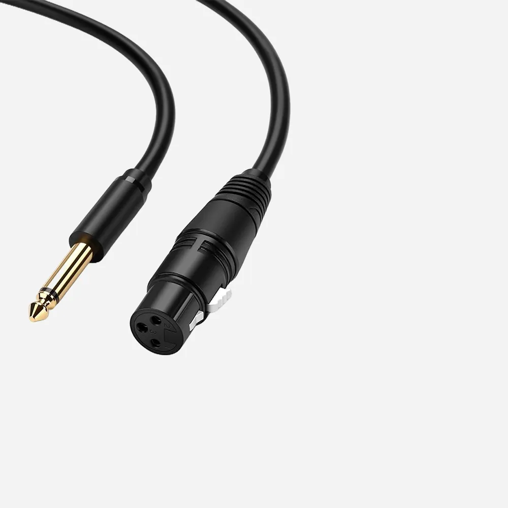 [20721] UGREEN 20721 5m 6.5mm to Cannon Female AV Cable Black